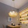 Handgewebte Kreative Persönlichkeit Nest Kronleuchter Restaurant Light Nordic Kreative Kunst Kronleuchter Esszimmer Postmodern Vogel Nest Chandeli