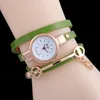 Luxury Quartz watches with Infinity band Casual wristwatch for Girls Women leather strap infinity plaid pattern Women accessori8156122