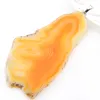 Wholesale 10 Pieces 1LOT New Yellow Natural Agate Slape Geode Gem 925 Sterling Silver USA Israel Wedding Engagement Pendants Party Jewelry