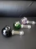 3-color smoking set manual pipe spoon glass cup factory direct cigar quality bubbler