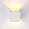 Cubo impermeável moderno ajustável 12w cob ao ar livre lâmpada de parede led ip65 alumínio luzes parede jardim varanda arandela decoração light6593496