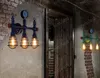 nimi1096 1/2/3-Luzes American Loft Industrial Retro Restaurante Iluminação Decorativa Ferro Forjado Tubo Corredor Cafés Bar Lâmpadas de Parede luzes