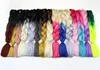 Kanekalon Jumbo Tresse Cheveux Sénégalais outil Twist 24 pouces 100g 55 couleur xpression synthétique Tressage cheveux Outil