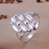 Plated sterling silver ring 10 pieces a lot mixed style EMR4,brand new burst models fashion 925 silver plate ring