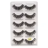 5pairsset 3d vison faux cils G800 MAINMATED PLASTIQUE NATUAL NOIR COTTON FULLE FULLE FREE FAKE FALT EYE LASHES9929217