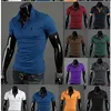 Vente chaude -Plus Taille 3XL 2016 Nouveau Cerf Imprimé Hommes T Shirt Hommes À Manches Courtes T Chemises Slim Fit Tops Tee