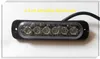 Spia di avvertimento per montaggio su superficie a LED extra sottile da 6 W ad alta intensità, luce di emergenza a led, teste luminose, luce lampeggiante, 22 flash, impermeabile