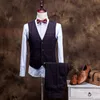 Wholesale-HZCX Nieuwe Collectie Gentleman Formal Business S-XXL Bruidegom Bruiloft Mens Past Solid Blazer Pak voor Heren 3 Stuk (Jack + Pants + Vest)