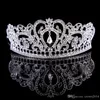 Bling Zroszony Kryształy Korony ślubne 2022 Headpieces Bridal Diament Biżuteria Rhinestone Pałąk Korony Akcesoria Party Tiara