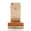 New Original SAMDI Wooden & Aluminum Charger Dock Cradle for iPhone 6 5S 5 Wood Phone Stand Mobile Holder for iPhone