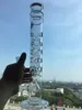 Echt beeld 15,8 inch dikke glazen waterpijp rechte buis hoge bongs douchekop perc volledige gaten rookpijp waterleidingen rig met 18 mm gewricht