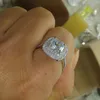 Taille 5-10 Bijoux de luxe 925 argent sterling rempli de topaze complète CZ Diamond Gem femmes mariage simulé diamant mariage fiançailles 280k