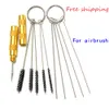 New Arrival Multifunctional 11pcs Airbrush Spray Gun Nozzle Cleaning Repair Tool Kit with Stainless steel Needle Brush Set2429378