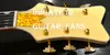 Dream Guitar G6136-1958 Steven Stills White Falcon Chitarra elettrica bianca invecchiata Corpo cavo Doppio foro F Bigs Tremolo Bridge Hardware dorato