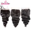 SALE Malaysian Peruvian Hair Closure Deep Curly Loose Wave Raw Virgin Indian Straight Body Wave Cambodian Kinky Curl Straight Human Hair Lace Closure Mixed