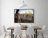 A.414 Egypt Pyramids The Cat Handpainted &HD Wall Art Print Original Oil Painting on Canvas high quality Home Decor Multi Size Framed &Unfra