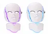 7 Kleur LED Facial Neck Masker met EMS Micro-elektronica LED Photon Mask Rimpel Acne Verwijdering Huidverjonging Gezicht Beauty Spa