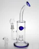 Glass Jet Perc Heavy Blue Green Leprechaun Glass Bongs Bubbler Water Pipe Oil Rig Water Pipes Bongs