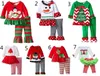 2016 baby kerst outfit meisjes herten kerstboom T-shirt + ruche broek 2 stks sets kinderen polka dot tops kinderen lente val slijtage outfit