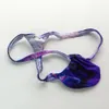 String pour hommes, pochette bombée, t-back, contrebandiers de raisin, G4034, imprimé flamme, tissu de maillot de bain violet, nouveau style à la mode