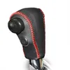 Housses de changement de vitesse pour Honda CRV 2007-2011 colliers de vitesse CR-V automatiques en cuir véritable bricolage style de voiture lignes noires/rouges