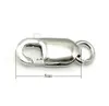 925 Sterling Silver Lobster Claw Clasp Hooks Jewelry Findings Components For DIY Craft Gift 10pcs/lot W36