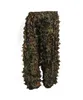 Poliestrowy trwałe leśne leśne sniper Camo Ghillie Suit Zestaw Cloak Outdoor Leaf Camuflage Dżungla polowanie na ptaki Suit8039418