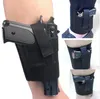 Taktik aksesuarlar gizlenmiş bacak kılıfı evrensel ayarlanabilir siyah taşıma ayak bileği bacak holst