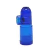 15 st Akryl Plast Snus Kulor Pipe med klara bottnar Raketform Nasal för Glas Bong Smocking Vattenpipa