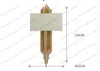 새로운 E14 * 2 금속 파이프 구리 벽 램프 실내 조명 침대 옆 램프 조명 홈 장식 벽 Sconce H95cm * W45cm Myy