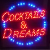 sinais de néon dos sonhos dos cocktail