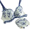 Wholesale-Women Bra Set Embridery Lingerie Underwear Push Up Padded Underwire Bra Sets