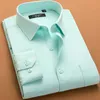 Camisas plus size 6xl camisa masculina branco rosa verde manga longa moda homem camisas soltas macias camisas de negócios roupas masculinas preço de fábrica