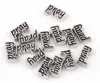 20PCS/lot Pray Letter Floating Locket Charms Fit For Glass Magnetic Memory Floating Locket Pendant Jewelrys Making