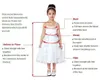 Prinses Appliques Ball Flower Meisje Jurken met Bow Tulle Girls Pageant Town First Communion BF10