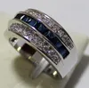 Victoria Wieck Princess Men Fashion Jewelry 10KT White Gold Filled SapphireRubyTopaz CZ Diamond Gemstones Party Popolare Wedding Band Ring