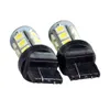 10 stks T20 LED Auto Lamp 7440 7441 18 LED's 5050 SMD DC 12V WIT 6000K DRL Rem Tail Reve Lights Universal LED-lamp