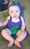 Prettybaby Bowtie Mode Prinses Meisjes Mermaid Badpak One Stuk Kinderen Peuter Bikini 2 Stks Pak Kind Badmode Kinderen Baden