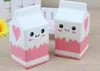 New Cute Jumbo Squishy Milk Box Cartoon Slow Rising Toys Phone Straps Pendant Sweet Cream Scented Bread Kids Fun Toy Gift