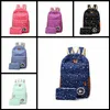 Gros femmes toile sac à dos mignon étoiles impression sacs à dos filles voyage sacs d'école pour adolescents Mochila épaule sac à dos étudiant sacs