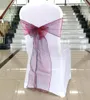 18 * 275cm Organza Chair Cover Sashes Sash Sashe Bow Wedding Bankett