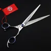 소매 패키지 Purple Dragon 3 PCS Set 80QUOT Professional Hair Scissors 헤어 절단 가위 가위 COMB4186922