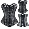 Wholesale-Sexy Women Corsets And Bustiers Overbust 10 Steel Boned Hollow Out White Black Corset Top Summer Lingerie Shapewear Corselet TYQ