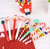 Милый рождественский снеговик керамический шариковая ручка костыли мультфильм рождественские рождество Санта-Клаус шариковые офисные школьные канцелярские товары