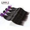 Braziliaans recht haar 4 bundels onverwerkte menselijke haar weeft goedkope Maleisische Indiase Cambodjaanse Peruaanse Remy Hair Extensions Natural Color