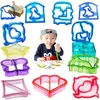 Sandwich Cutters Mold Crust Cutter Toast Cookie Cutters Baking Bread Presses Set Adult Kids Lunch Maker DIY Cute Shape WX-C65