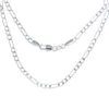 100 pièces 925 chaînes en argent massif 2mm collier à maillons figaro pour femme 16 30236L