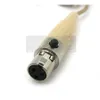 Mini XLR de couleur Beige, connecteur TA3F à 3 broches, crochet d'oreille, casque, Microphone, pour transmetteur Bodypack sans fil, 3055724