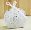 Noble Favors и подарки свадебные декор Hollow Out Butterfly Paper Candy Box для гостей. Вечеринка поставлена ​​100 шт. Lot362V