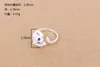 100% 925 Passar europeiska smycken Blå Eye Leopard Silver Rings Brand Fashion Finger Rings Högkvalitativa öppna Kvinnor Ring Antialllergic